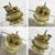 Brass Vintage Objet d'Art East Java Indonesian Brass Tepak Sireh Betel Nut Set 7 Pieces For Sale - Image 8 of 13