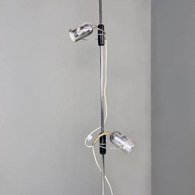 Italian Modern Marble, Metal and Plastic Floor Lamp by Fois for Reggiani Illuminazione, 1970s For Sale - Image 9 of 13