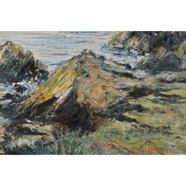 Northern California Coast and Golden Gate Bridge Oil Painting by Richard Brian Hazel For Sale - Image 4 of 6