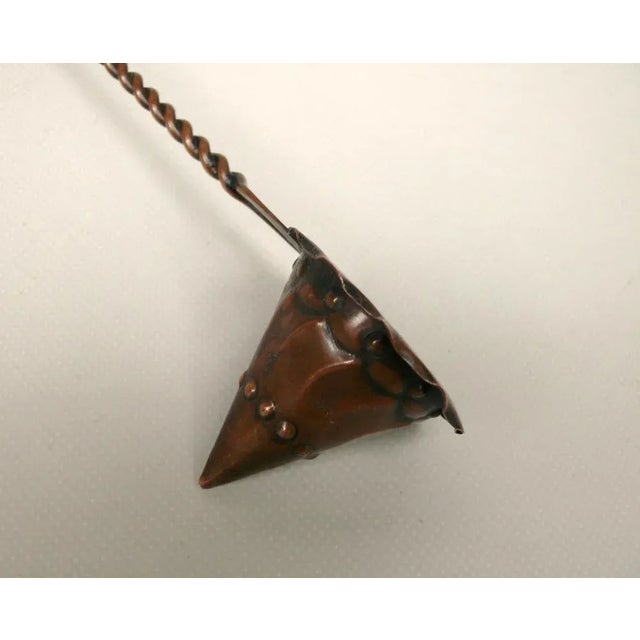 Black Arts and Crafts Candle Snuffer in Copper, 1890s For Sale - Image 8 of 11