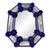 Italian Venetian Octagonal Murano Glass Wall Mirror by Simoeng For Sale - Image 9 of 9