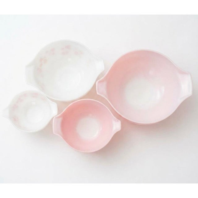 Pyrex 1960s Pyrex Gooseberry Cinderella Bowl Set of 4 For Sale - Image 4 of 7