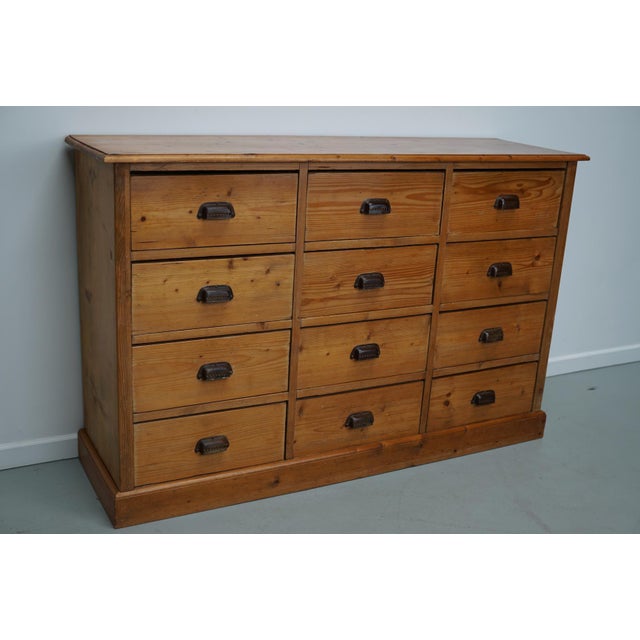 German Pine Apothecary Cabinet, 1930s For Sale - Image 15 of 18