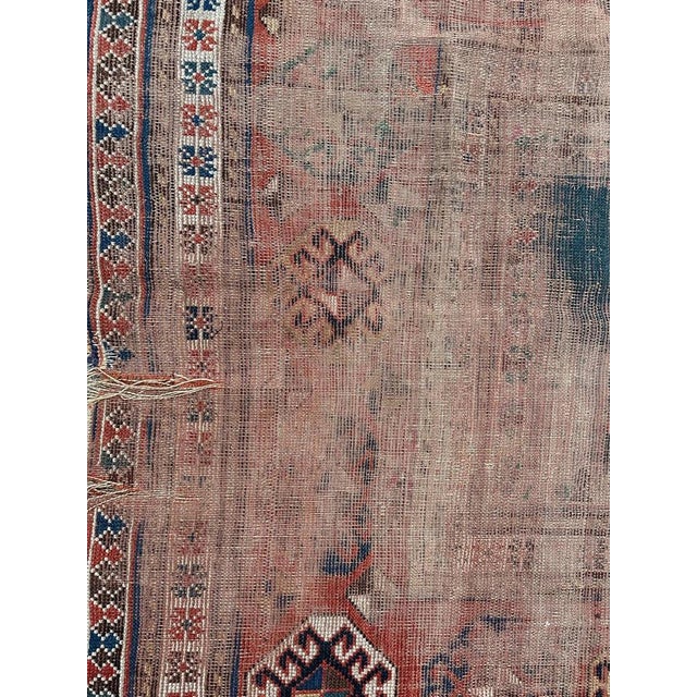 Vintage Distressed Kazak Rug For Sale - Image 10 of 18