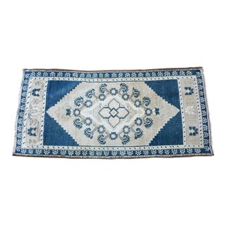 Vintage Turkish 2x3 Mini Rug For Sale