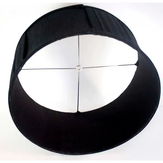 1980s Shallow Drum Lamp Shade - Intermittent Pleats For Sale - Image 5 of 6