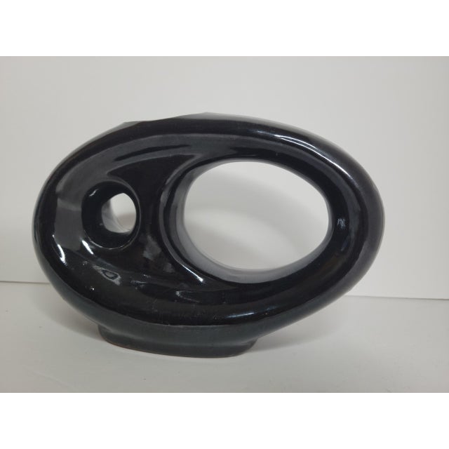 Mid Century Black Toyo Japanese Ikebana Vase Chairish