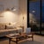 Luna Bella Wall Arc Lamp - Weathered Brass, White/Gold Shade, Dimmable For Sale In Los Angeles - Image 6 of 7