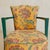 Wood French Floral Armchair with Green Lacquered Frame, 1940s - 2 Available For Sale - Image 7 of 10