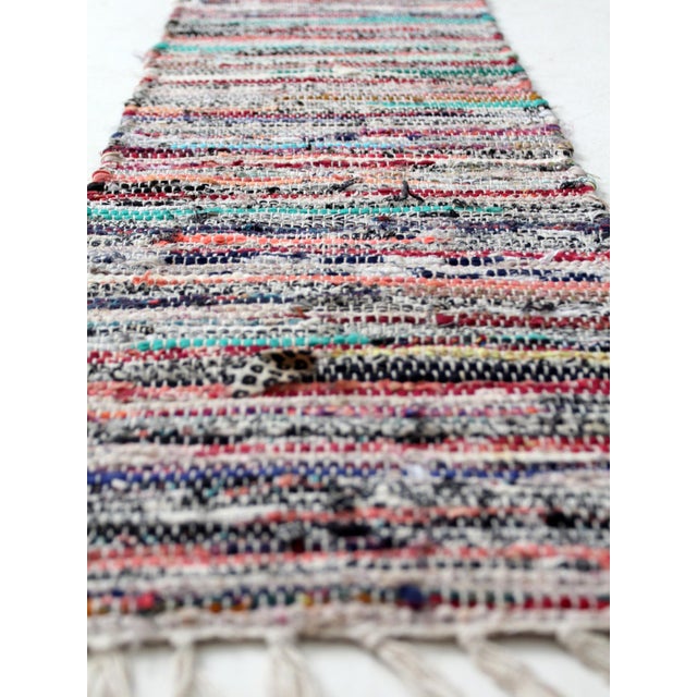 Textile Vintage Farmhouse Table Runner For Sale - Image 7 of 12