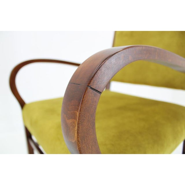 Art Deco Beech Armchairs, Czechoslovakia, 1940s, Set of 2 For Sale - Image 13 of 18