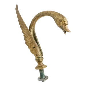 Vintage Mid 20th Century Sherle Wagner Brass Swan Tub Spout