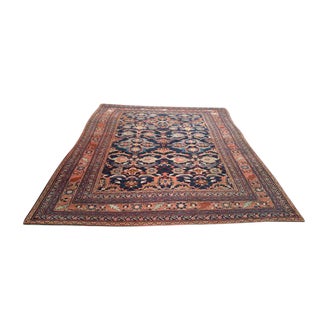 Antique Persian Heriz Hand Made Knotted Rug - 7′ × 9′6″ - Size Cat. 7x10 8x10 For Sale