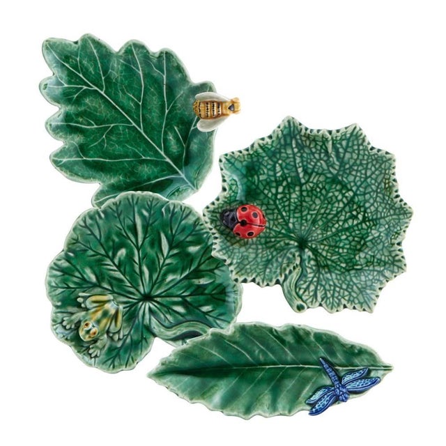 Bordallo Pinheiro Countryside Leaves, Assorted Leaves, Set of 4 For Sale In New York - Image 6 of 6