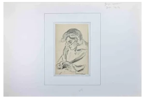 Pierre Georges Jeanniot, Portrait of Woman, Drawing, Early 20th-Century