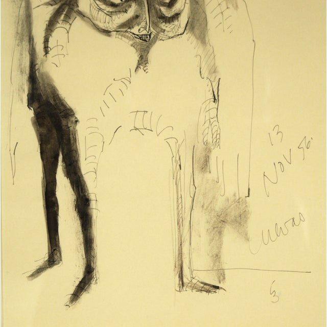 Transformista 3 - Original Figurative Drawing by José Luis Cuevas For Sale - Image 4 of 5