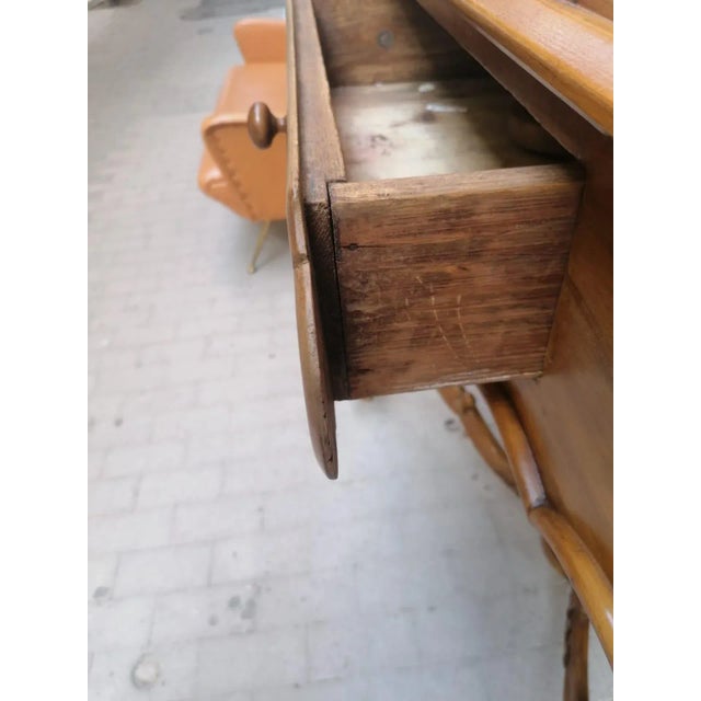 Baroque console early 1900s Solid walnut and precious gray marble Very good state of preservation Piece of high antiques...