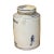 Chinoiserie Chinese Blue White Ceramic Fok Lok Shou Graphic Container Urn Jar For Sale - Image 3 of 7