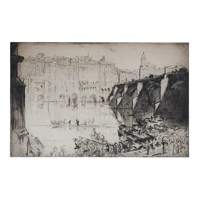 1926 Frank Brangwyn Albi France Etching For Sale