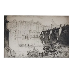 1926 Frank Brangwyn Albi France Etching