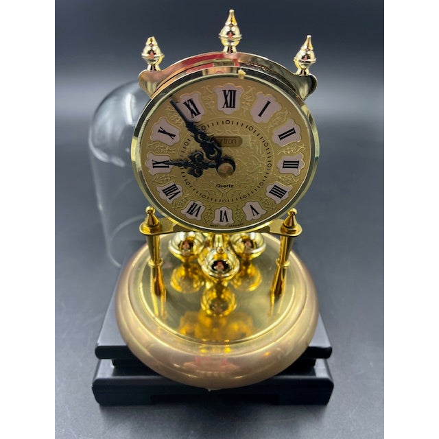 Late 20th Century German Anniversary - Style Small Mantle Clock For Sale - Image 9 of 12