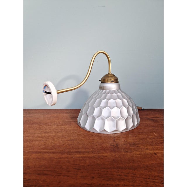 Gold Mercury Glass Wall Sconce, Helioray, 1930s For Sale - Image 8 of 11