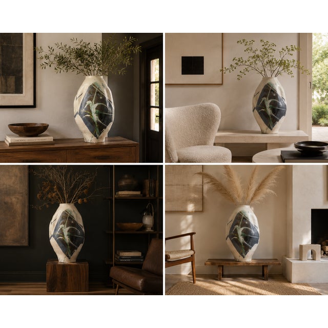 Monumental Abstract Sculptural Studio Ceramic Vessel, 27" For Sale - Image 13 of 15