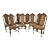 Set of Eight Large Walnut & Tapestry Chairs, Spain, 18th or 19th Century For Sale