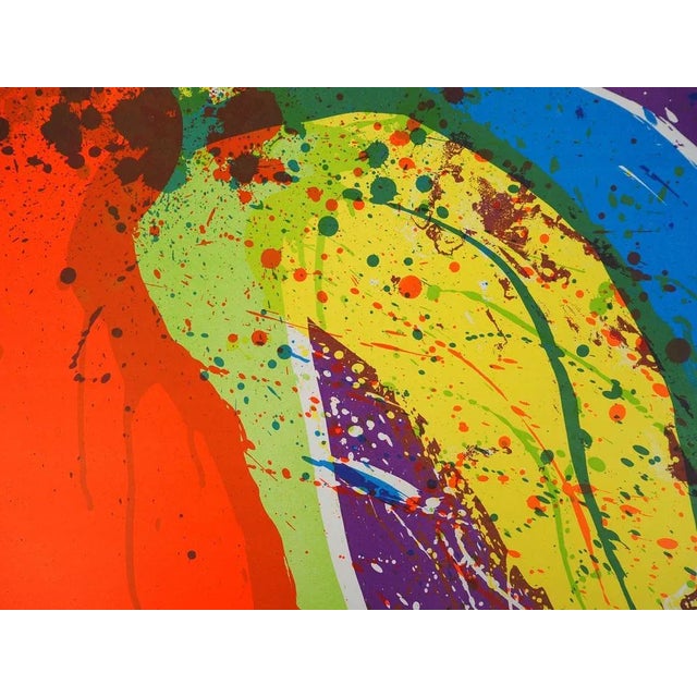 Walasse Ting, Color Power: Cascade, 1974, Original Signed Lithograph For Sale - Image 4 of 10