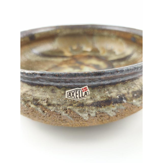 Large Mid-Century Pottery Bowl by Aksel Larsen for Axella, 1960s For Sale - Image 4 of 8