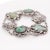 Vintage Signed Art Deco Chinese Sterling Silver & Jadeite Bracelet For Sale - Image 10 of 12
