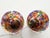 Boho Chic Set of 2 Murano Glass Bud Vases With Murrina Millefiori. For Sale - Image 3 of 10