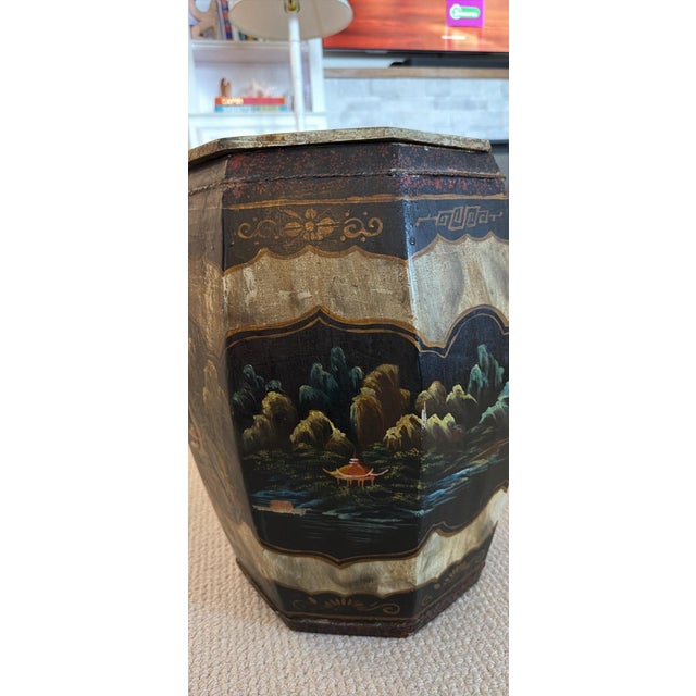 Chinese Antique Chinese Wooden Barrel For Sale - Image 3 of 4