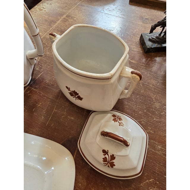 Three Tea Leaf Pattern 19th Century Meakin Ironstone Pieces For Sale - Image 9 of 10