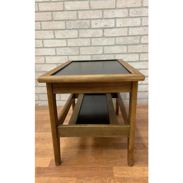 Mid 20th Century Vintage Mid Century Danish Two Tier End/Side/Serving Table For Sale - Image 5 of 9