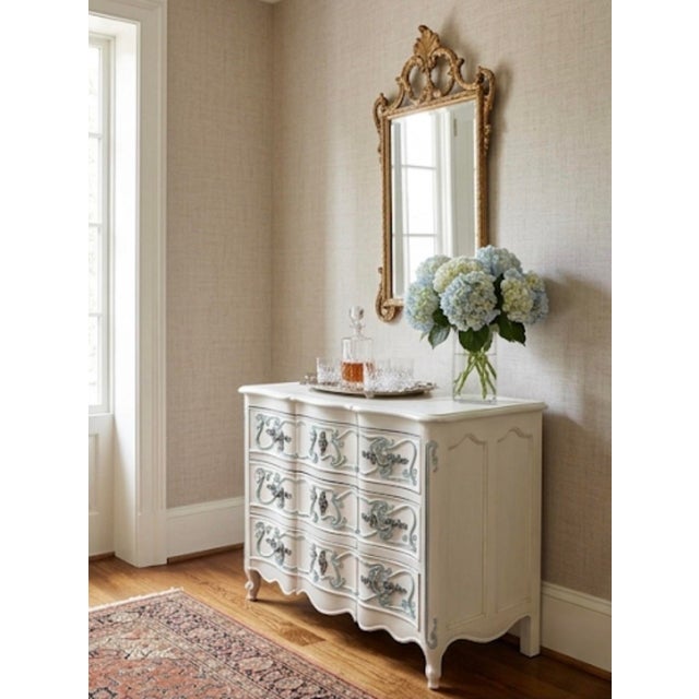 Vintage French Provincial Style Three-Drawer Commode For Sale - Image 11 of 12