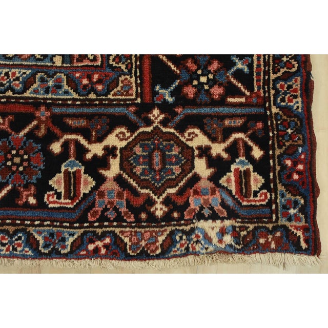 Heriz Rug 7’11” X 11′ Red Wool Vintage Traditional Hand-Knotted Carpet For Sale - Image 12 of 15