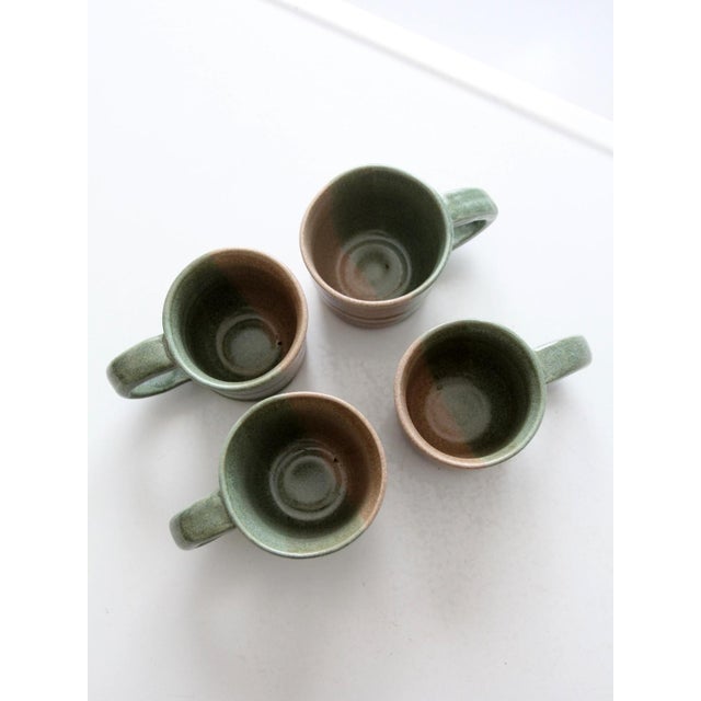 Vintage Studio Pottery Mug Set of 4 For Sale - Image 18 of 18