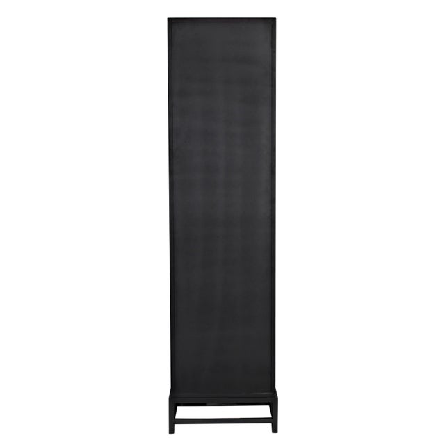 NOIR Chandler Tall Cabinet, Black Iron For Sale In Los Angeles - Image 6 of 10