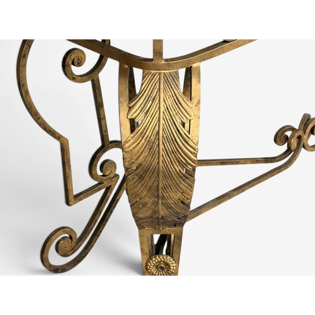 Maitland Smith, Console Table, Gilt Metal, Marble, Philippines, 1980s For Sale - Image 9 of 13