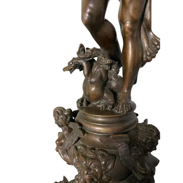 Bronze Hercules Sculpture, 19th Century For Sale - Image 5 of 12