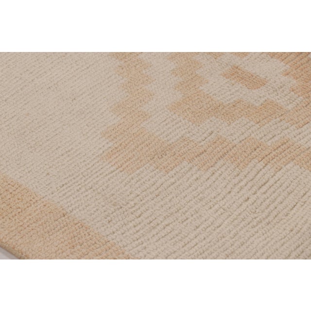 Traditional Vintage Tulu Runner Rug in Beige and Cream Diamond Medallions - Rug & Kilim For Sale - Image 3 of 8