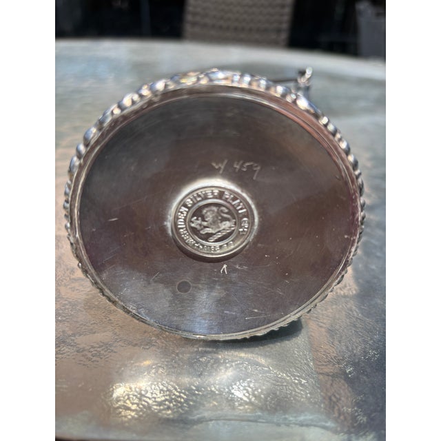 Meriden Silver Plate Co. Antique Meriden Silverplate Figural Statue With Sword and Plumed Hat For Sale - Image 4 of 6