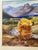 1970s Signed Large Autumnal Watercolor Painting, Majestic Mountains, River, Trees For Sale - Image 4 of 7