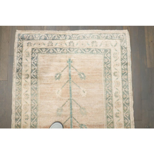 Mid 20th Century Turkish Anatolian Washed Prayer Rug no. j5315 For Sale - Image 5 of 6