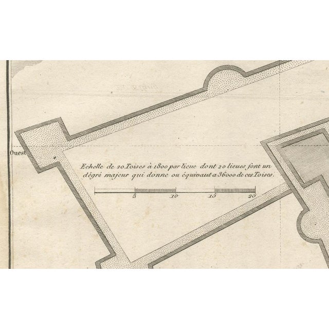 Antique French Jesuit Engraved Plan of the Dutch Fort in Formosa, 1790 For Sale - Image 4 of 10