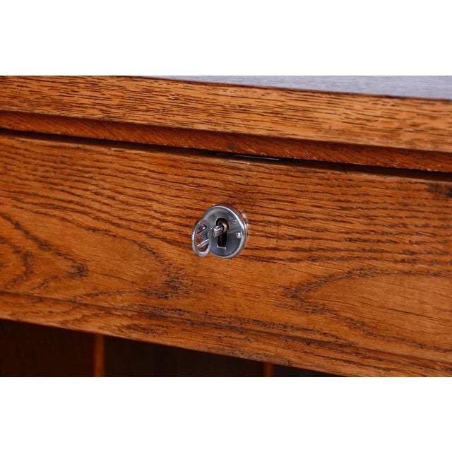 Art Deco Writing Desk in Oak, 1930s For Sale - Image 12 of 13