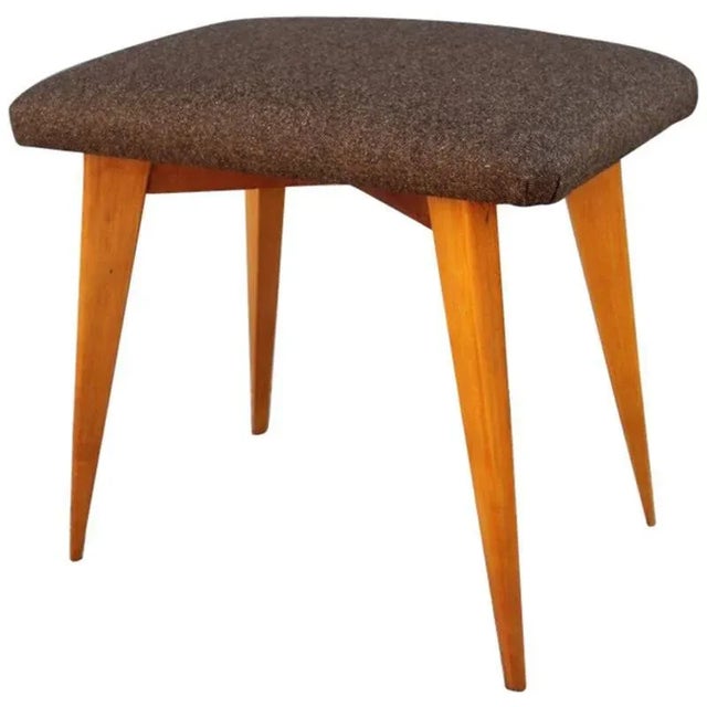 1950s Italian Elm Stool, 1950s For Sale - Image 5 of 5
