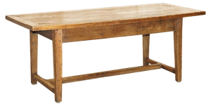 French Burr Fruitwood Refectory Dining Table