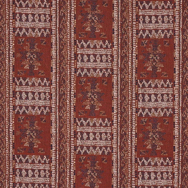 Schumacher Sample - Schumacher Maracena Jacquard Fabric in Red For Sale - Image 4 of 4